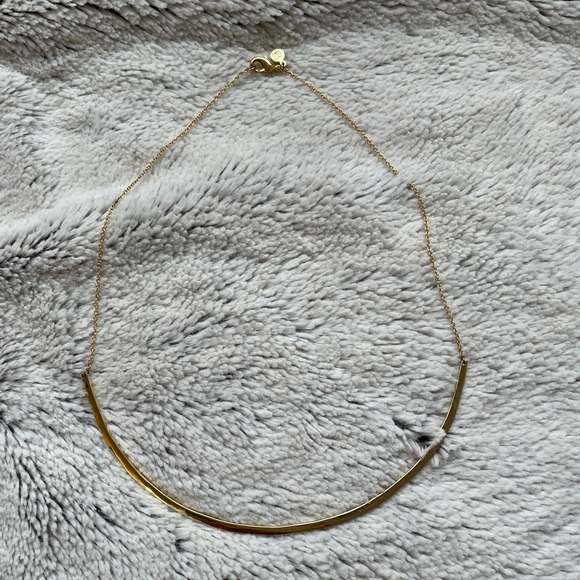 Gorjana gold scoop bar necklace - Picture 2 of 13